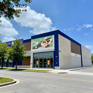 สนามกีฬาโครงเหล็กกันแผ่นดินไหว สร้างเร็ว คุณภาพสูง สำหรับมหาวิทยาลัย ผิวเคลือบกัลวาไนซ์ อายุการใช้งาน 50 ปี - Product Image 1