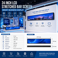 Innovadora Pantalla LCD de 24 Pulgadas con Barra Extensible para Publicidad en Estantes, Menús y Promoción Minorista