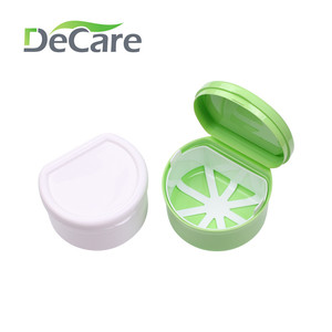 DeCare Dental Case With Braces Storage Blue White Plastic Mouth Guard Box For Orthodontic Care - Product Image 4