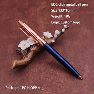 Nouveauté : Stylos à bille en métal rose doré écologiques, personnalisables avec logo, pour usage professionnel et promotionnel - Product Image 2