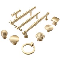 Poignées de meuble modernes en alliage de zinc, finition poudrée, poignées de garde-robe solides, boutons de tiroir nordiques, quincaillerie de porte de cuisine pour villa
