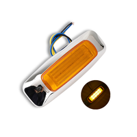 Luz Trasera Lateral LED de 12/24V Estable con Flash y 3 Cables para Autobús, Camión, Remolque, Indicador de Advertencia