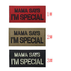 9*4 CM tattico Laser in Nylon nero IR Patch Dog di mamma dice che <span class=keywords><strong>sono</strong></span> una speciale toppa luminosa per gilet per animali domestici giacca da cucire - Product Image 1