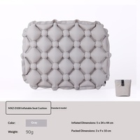 Coussin de siège gonflable d'extérieur, tapis de camping résistant à l'humidité, tapis de voyage léger, coussin de chaise de bureau, 100% polyester, couleur unie