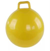 Ballon gonflable jaune en PVC de 45/55 cm avec logo et bouchon, rebondissant