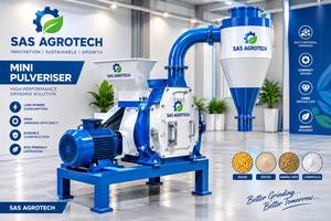 Planta Pulverizadora Completa con Molino de Martillos Tipo Ciclónico y Molino de Aire Rápido para el Procesamiento de Especias, Hierbas, Granos y Minerales - Product Image 3