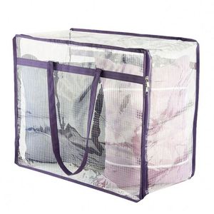 Toy Play Mat Ziplock Food Multi Pockets Wall Hanging Handbag Dust <b>Bags</b> clear Purse Storage Organizer - Product Image 1