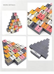 Calendario <span class=keywords><strong>Sorpresa</strong></span> Personalizado con Forma de Árbol de <span class=keywords><strong>Navidad</strong></span> Multicolor, Caja Extraíble con Cuenta Regresiva de 24 Días, Caja Ciega, Caja de Regalo - Product Image 2