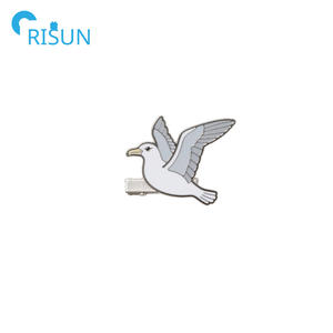 Horquillas para <span class=keywords><strong>el</strong></span> pelo de pájaros cantores de fábrica, logotipo personalizado esmaltado, Animal, loro, pavo real, Cuervo, águila, pájaro, pinzas para <span class=keywords><strong>el</strong></span> pelo, broche esmaltado - Product Image 5