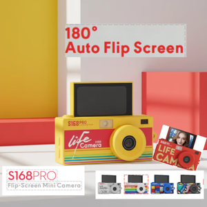 2K 2026 Support OEM disponible S168pro 180 °   Mini caméra à écran rabattable, design porte-clés, adaptée aux jeunes. - Product Image 3