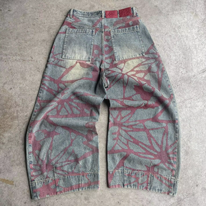 <span class=keywords><strong>Jeans</strong></span> Vintage Grigi a Gamba Larga per <span class=keywords><strong>Uomo</strong></span>, Pantaloni in Denim Lavato Personalizzato, Cargo Homme, Taglia Grande, Abbigliamento Lungo Belo Celana Pria - Product Image 1