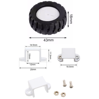 Châssis de robot mobile auto-équilibrant 2 roues motrices avec kit DIY pour ESP32