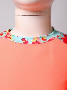 6-16 niños niñas impreso Tops Rash Guard con pantalones cortos conjuntos trajes de baño para piscina playa baño natación surf Parque Acuático - Product Image 4