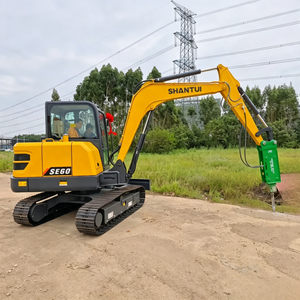 Meilleur prix SE60 Mini-excavatrice sur chenilles 6 tonnes Haute performance Compacte Fiable Équipement Fournisseur d'usine - Product Image 1
