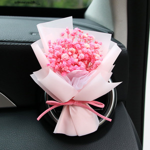 Piccolo Bouquet Fatto a Mano di Rose Eterne e <span class=keywords><strong>Fiori</strong></span> Secchi, Accessori per Interni Auto, Deodorante per Ambienti, Regalo per Fidanzata, Decorazione per la Casa - Product Image 1