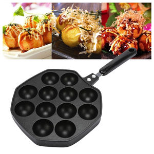 Takoyaki Maker Octopus Balls <strong>Grill</strong> <strong>Pan</strong> Non-stick Bread Toast Breakfast <strong>Frying</strong> <strong>Pan</strong> General Use for Gas and Induction Cooker - Product Image 3