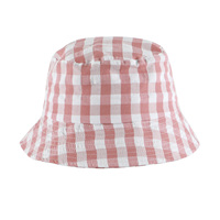 Vente en gros de haute qualité mode OEM ODM logo personnalisé motif à carreaux colorés casquette seau en coton à large bord