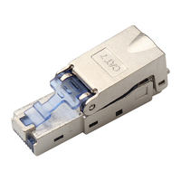Conector de enchufe modular 8P8C RJ45 Cat7 de red sin herramientas de alta calidad, piezas de Telecomunicaciones