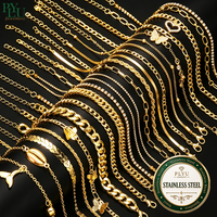 Bracelet personnalisé classique en acier inoxydable 316L plaqué or 18 carats avec zircon, pour femmes, étanche, anti-décoloration, bijoux tendance INS, cadeau