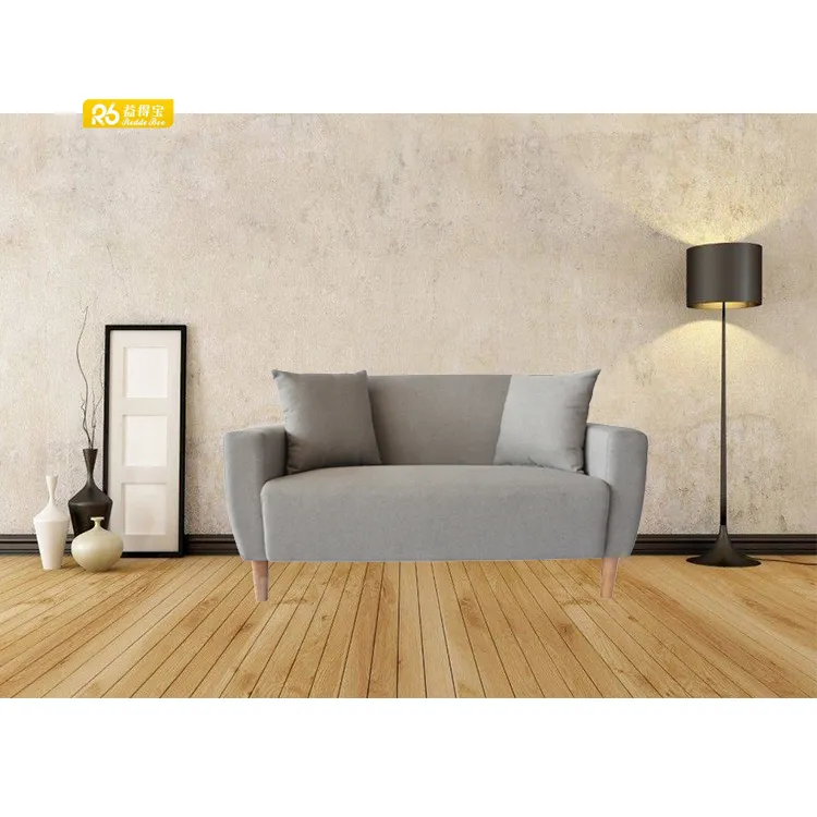 Living room mini fireproof sofa sets , design 2 seater sofa 7034