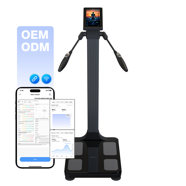 Unique TFT Human Weight Scale Body Smart WIFI Body Fat Scale Bioimpedanc Body Composition Analyzer Scan Scale for Gym