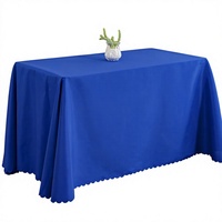 Nappe rectangulaire unie 120x180cm prête à être expédiée en gros pour réunions, conférences, mariages et banquets