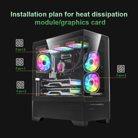 Boîtier PC Gaming ATX en Gros avec Refroidissement Liquide Haut de Gamme et Filtre Anti-Poussière Magnétique – Offre Spéciale GPU