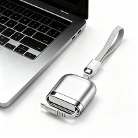 Cable de Datos Retráctil de Carga Súper Rápida PD 240W Tipo-C a Tipo-C, Cable de Datos USB-C de Carga Rápida, Mini Portátil OEM