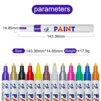 Stylo marqueur permanent à base d'huile de haute qualité pour pneus de voiture, verre, métal
