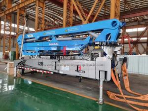 Composants principaux du moteur et du moteur de la marque JIUHE, pompe à béton à flèche de 32 m sans châssis - Product Image 3