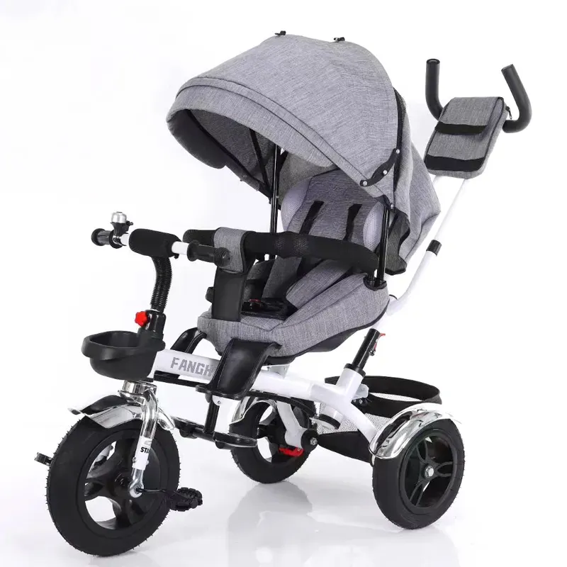 Mooie Nieuwe Baby Driewieler 4-In-1/4 1 Duw Auto Kinderen Driewieler 12 "/Goedkopere Driewielers Voor Baby 'S Van 1 Jaar