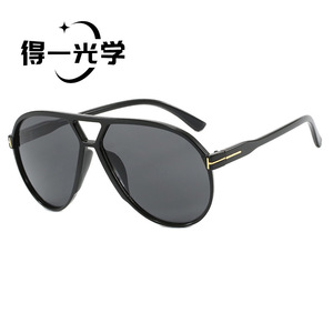 Aviator <b>Sunglasses</b> Black Frame Orange Lens UV400 Protection Unisex Outdoor Use - Product Image 2