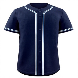 Camiseta de Béisbol Unisex de Manga Corta, Color Sólido, con Botones, Transpirable, de Secado Rápido, Poliéster, Ropa Deportiva para Adultos, Logotipo Frontal - Product Image 3