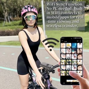 Caméra de phare de vélo avec enregistreur vidéo 1080P, batterie externe et éclairage - Product Image 3