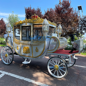Calèche royale de luxe pour chevaux, nouvelle conception britannique, pour balades des princesses - Product Image 6