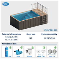 4M Großer Kinder-Swimmingpool für Draußen, Aufstellpool für den Garten, Familienspaß, Kinderspielbecken mit Sicherheitsdesign