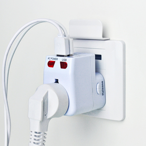 All-in-One World Adapter with Dual USB Charging Ports 3A Travel Wall Charger for USA EU UK AUS Rated for Worldwide <strong>Use</strong> - Product Image 5