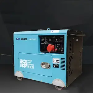 Máy phát điện diesel 5 KW 3pha điện động cơ máy phát điện 7.5 Kw 5 KVA 6KVA 5000 Watt siêu im lặng 5KW 5kva Máy phát điện diesel