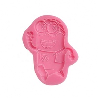 Yinhengya — moule à chocolat en silicone, avec forme de minions sautants Moules à dentelle à sucre en silicone, moule à sucre en silicone 3D, décoration de gâteau