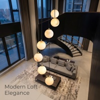 Lampes suspendues LED à haute luminosité au design marbré, tension universelle, blanc chaud pour chambre à coucher, décoration intérieure, petite lampe, garantie de 3 ans