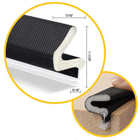 Bande d'étanchéité en mousse PU durable pour interstice de porte, type fente, insonorisante, inserts pour fenêtre, résistante aux chocs