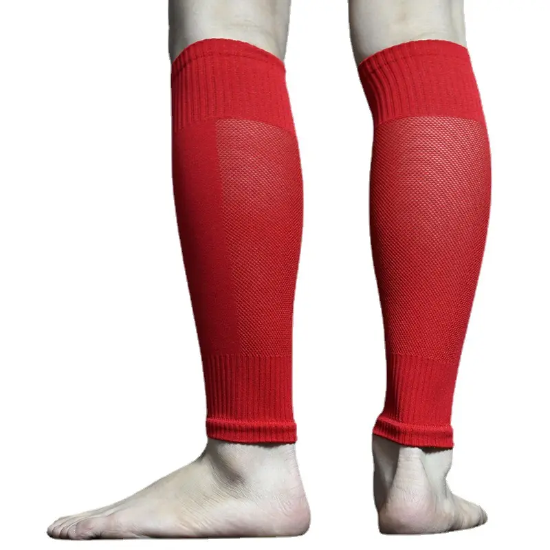 Solid Color Leg Sleeve Running Sports Socks Match Soccer Socks Outdoor Exercise Calf Compression Sleeve