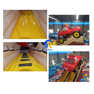 Precio barato patio trasero al aire libre niños divertido comercial inflable Casa de rebote salto tobogán acuático para la venta - Product Image 2