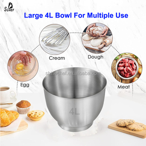 Mélangeur planétaire mélangeur 4L mélangeur de gâteau planétaire <span class=keywords><strong>universel</strong></span> appareils de cuisine aide à la cuisine mélangeur de pâte mélangeur de nourriture Michine - Product Image 5