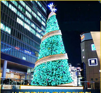 Hochwertige kunden spezifische 6-8 Meter Höhe LED-Außen leuchten Ball Weihnachts baum für Einkaufs zentrum Weihnachts dekoration
