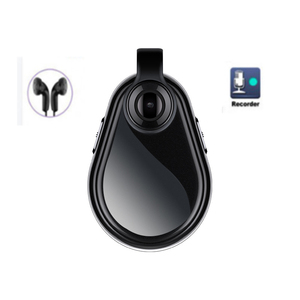 Một phím hoạt động siêu rõ ràng lớn góc rộng 1080P Hình ảnh mặt dây chuyền vòng cổ Bút máy ảnh ghi âm - Product Image 1