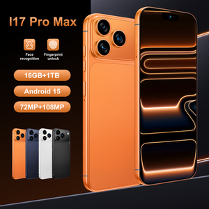 Smartphone I17 Pro Max 5G 16 Go + 1 To Android 15 Double Caméra 72MP + 108MP Reconnaissance Faciale Déverrouillage par Empreinte Digitale Blanc Orange Bleu - Product Image 3