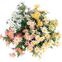 7 Tangkai Bunga Daisy Plastik Buatan Kecil, Buket Mini Reguler untuk Dekorasi Pernikahan, Rumah, Alat Peraga Fotografi, Bunga Palsu, Warna Dapat Disesuaikan