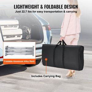 Mesa de exhibición de venta al por menor plegable portátil Tradeshow Pop Podium Estante de almacenamiento Bolsa de transporte 51,18 "X 18,31" X 37,4 "Pantalla de exposición - Product Image 6