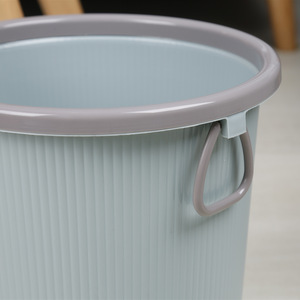 Poubelle Yongxin Story 20L en plastique sans couvercle avec poignées pour le rangement à la maison ou au bureau, bleu gris - Product Image 2